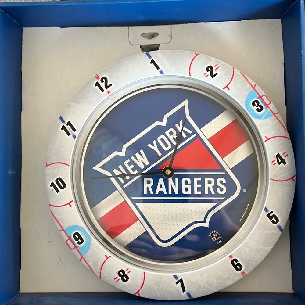 New York rangers NHL game Clock